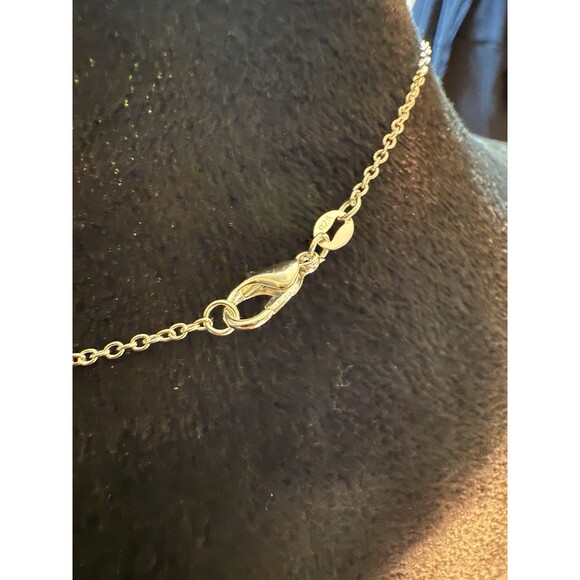 Unbranded Silver/Black "CC" Key Charm w/925 Silver Unbranded 18” Necklace - Picture 6 of 10